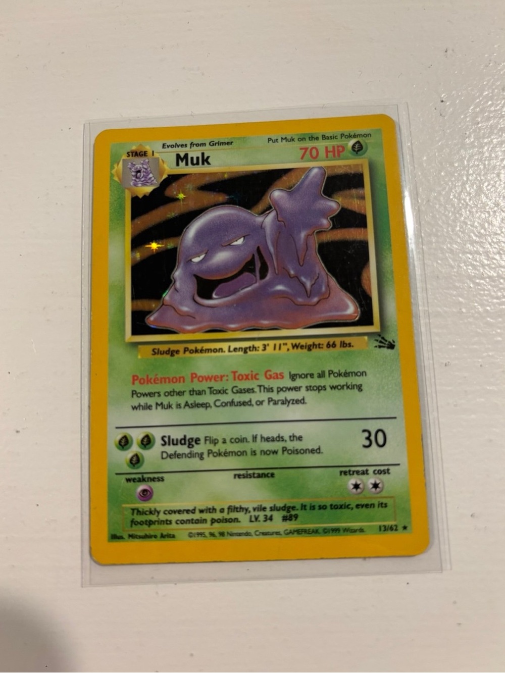 Pokemon - Muk 13/62 Fossil Holo - LP
